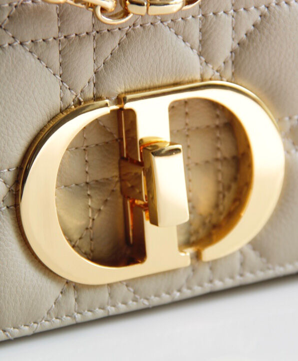 Christian Dior Large Dior Caro Bag Cream